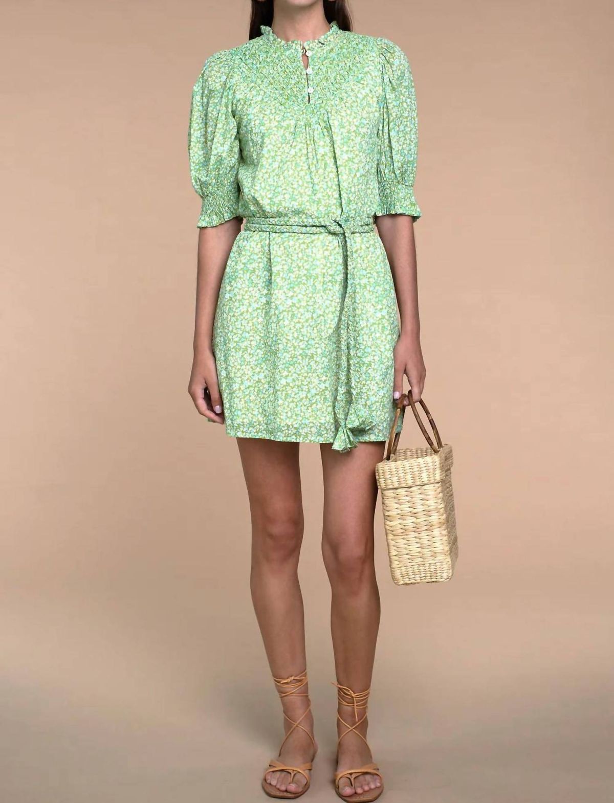 Style 1-1292045483-2790 Olivia James the Label Size L Green Cocktail Dress on Queenly