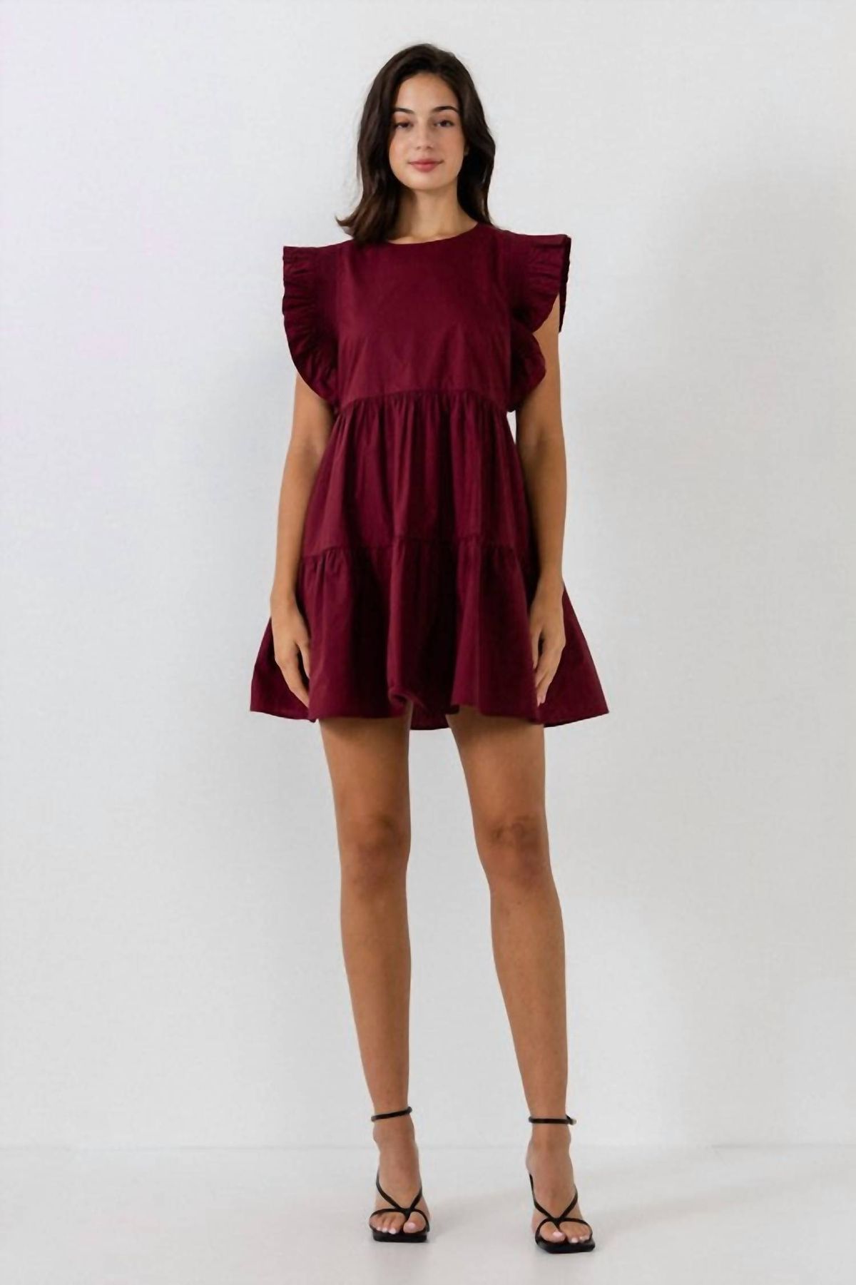 Style 1-1763389787-2791 2.7 AUGUST APPAREL Size L Burgundy Red Cocktail Dress on Queenly