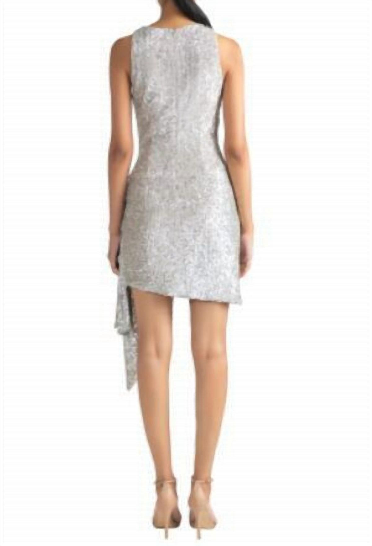 Style 1-177226322-1498 Shoshanna Size 4 Silver Cocktail Dress on Queenly