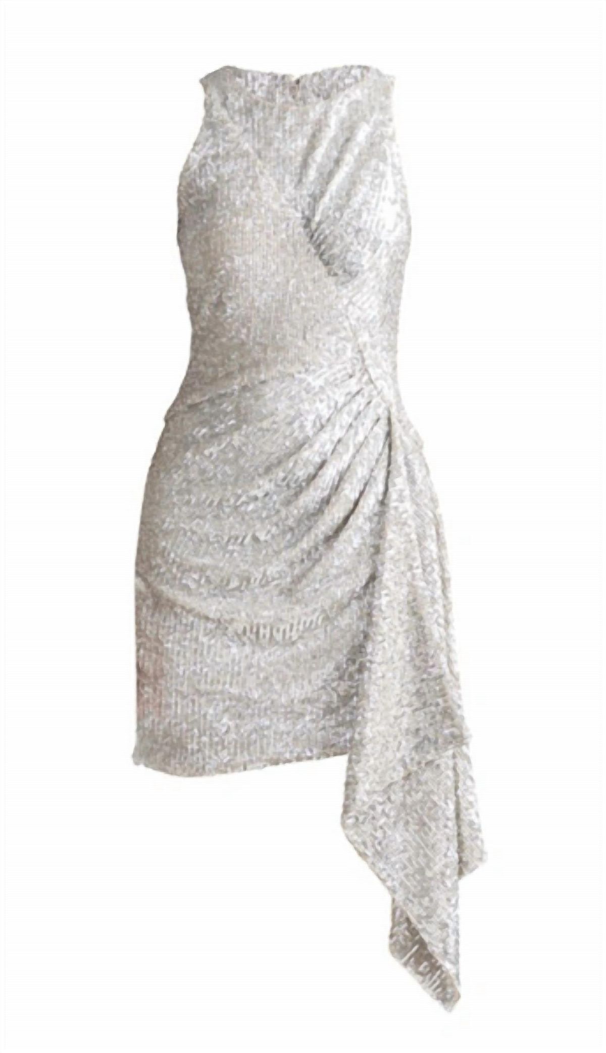 Style 1-177226322-1498 Shoshanna Size 4 Silver Cocktail Dress on Queenly