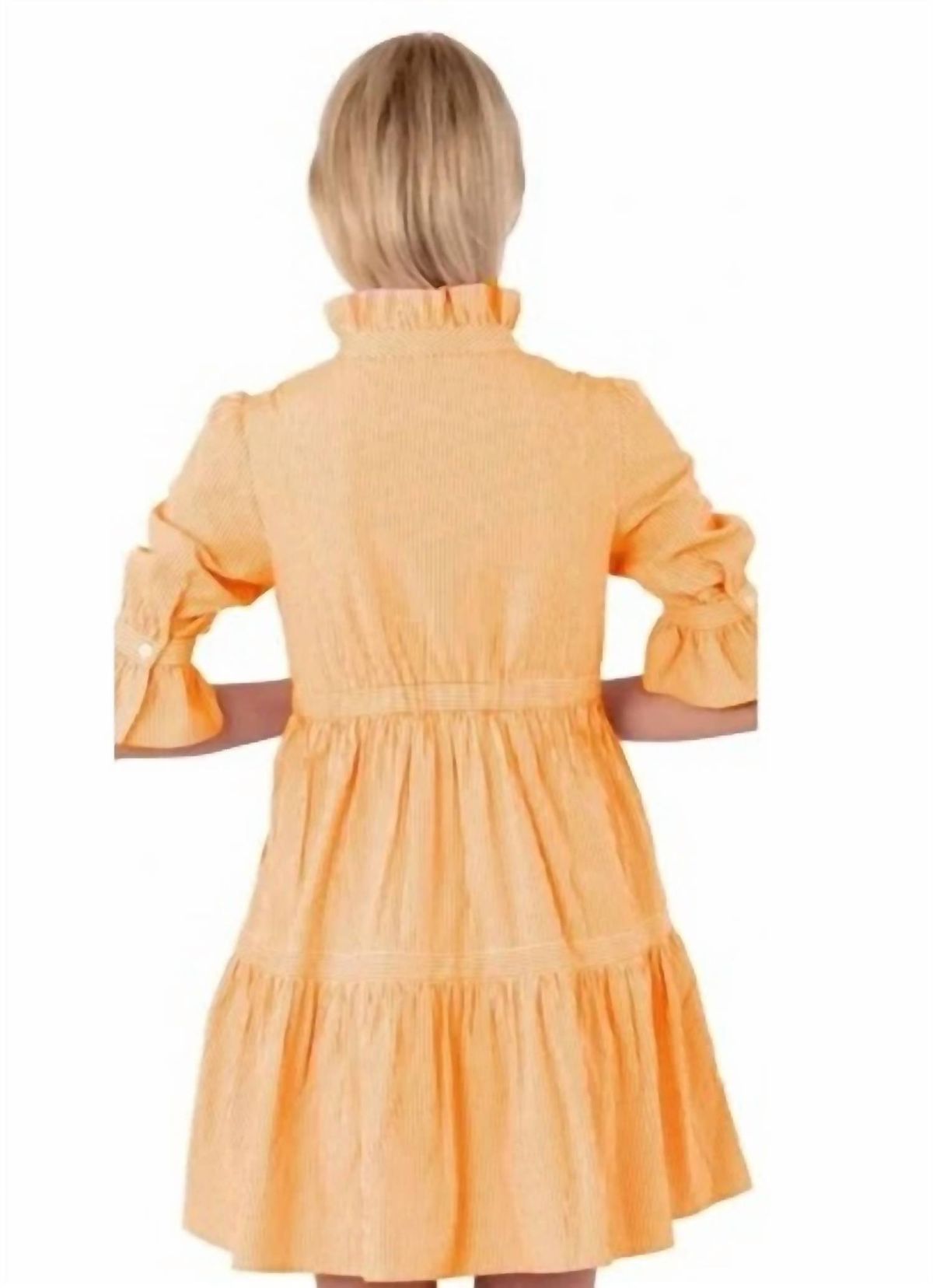 Style 1-2724841454-2696 GRETCHEN SCOTT Size L High Neck Orange Cocktail Dress on Queenly