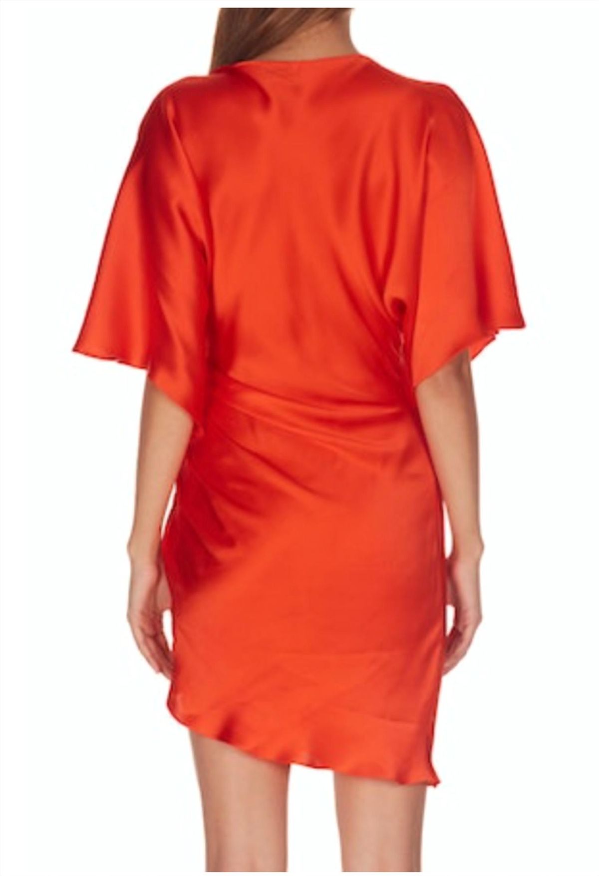 Style 1-3479580462-3855 Amanda Uprichard Size XS Satin Orange Cocktail Dress on Queenly