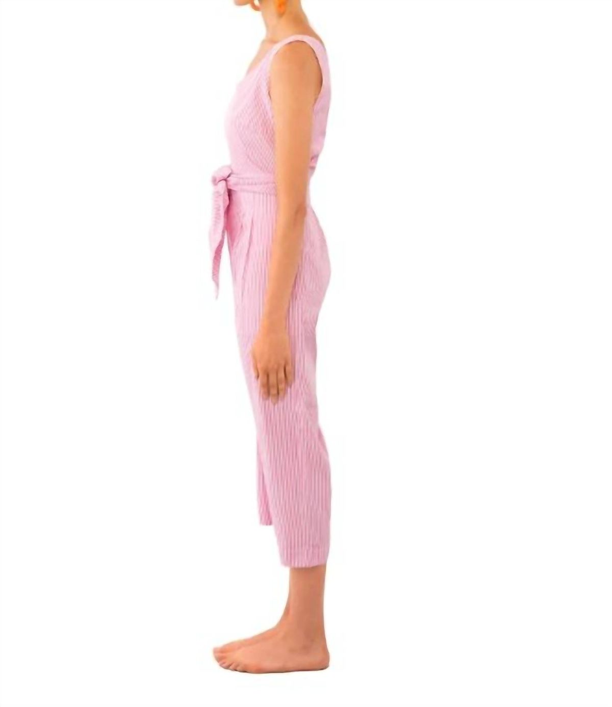 Style 1-4167111462-3236 GRETCHEN SCOTT Size S Pink Formal Jumpsuit on Queenly