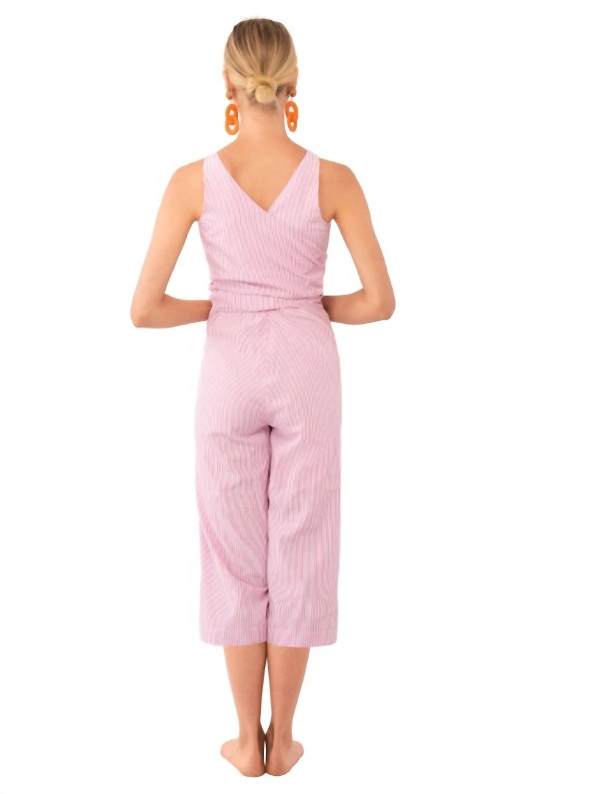 Style 1-4167111462-3236 GRETCHEN SCOTT Size S Pink Formal Jumpsuit on Queenly