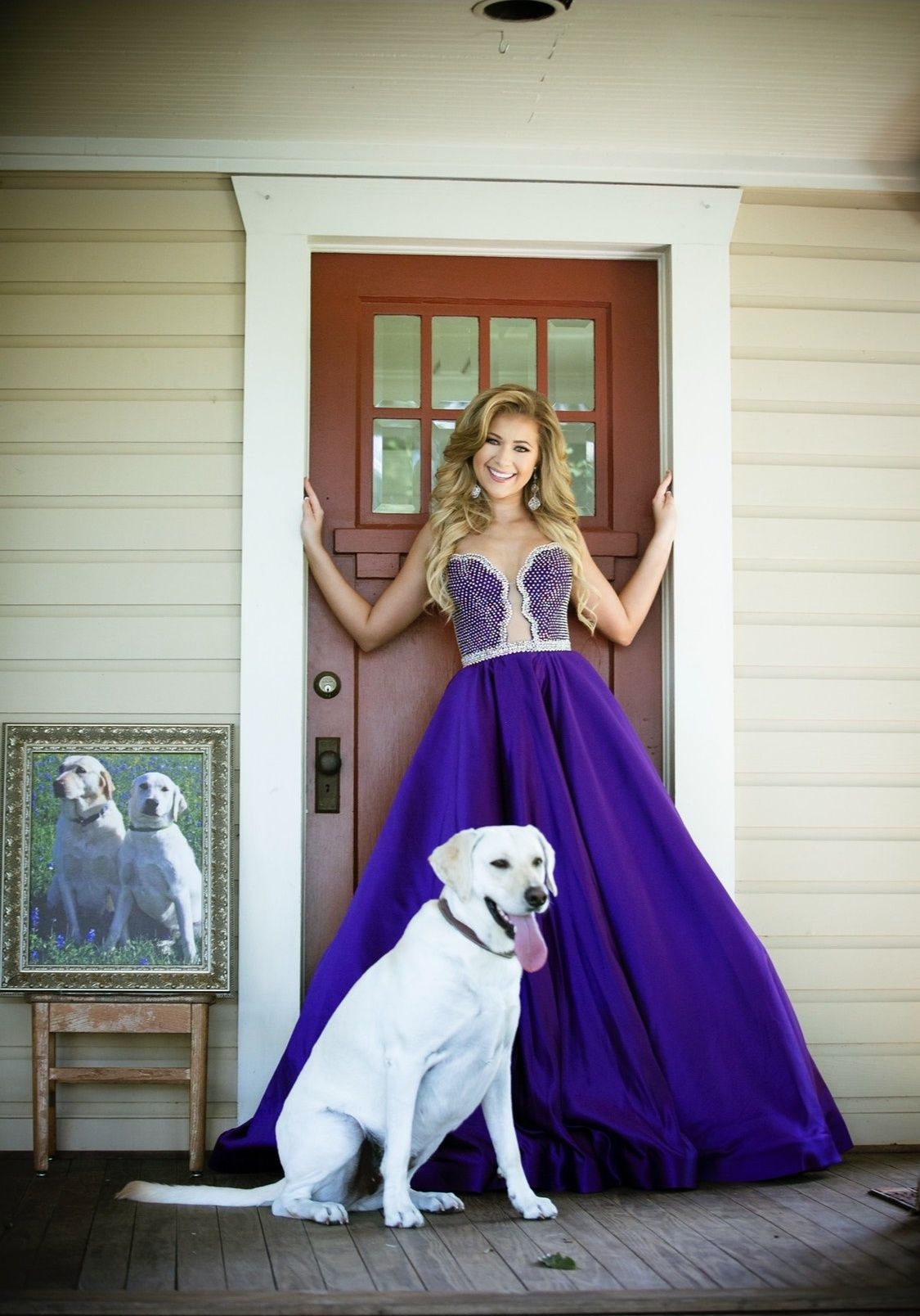 Jovani Size 4 Prom Satin Purple Ball Gown on Queenly