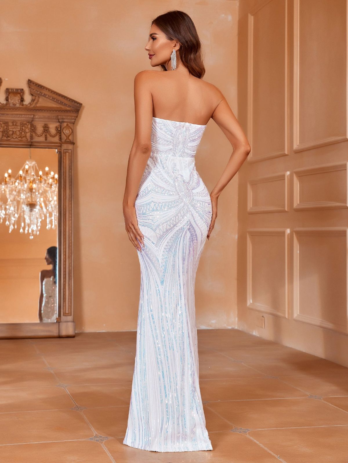 Style FSWD0328 Faeriesty Size XL Prom White Mermaid Dress on Queenly