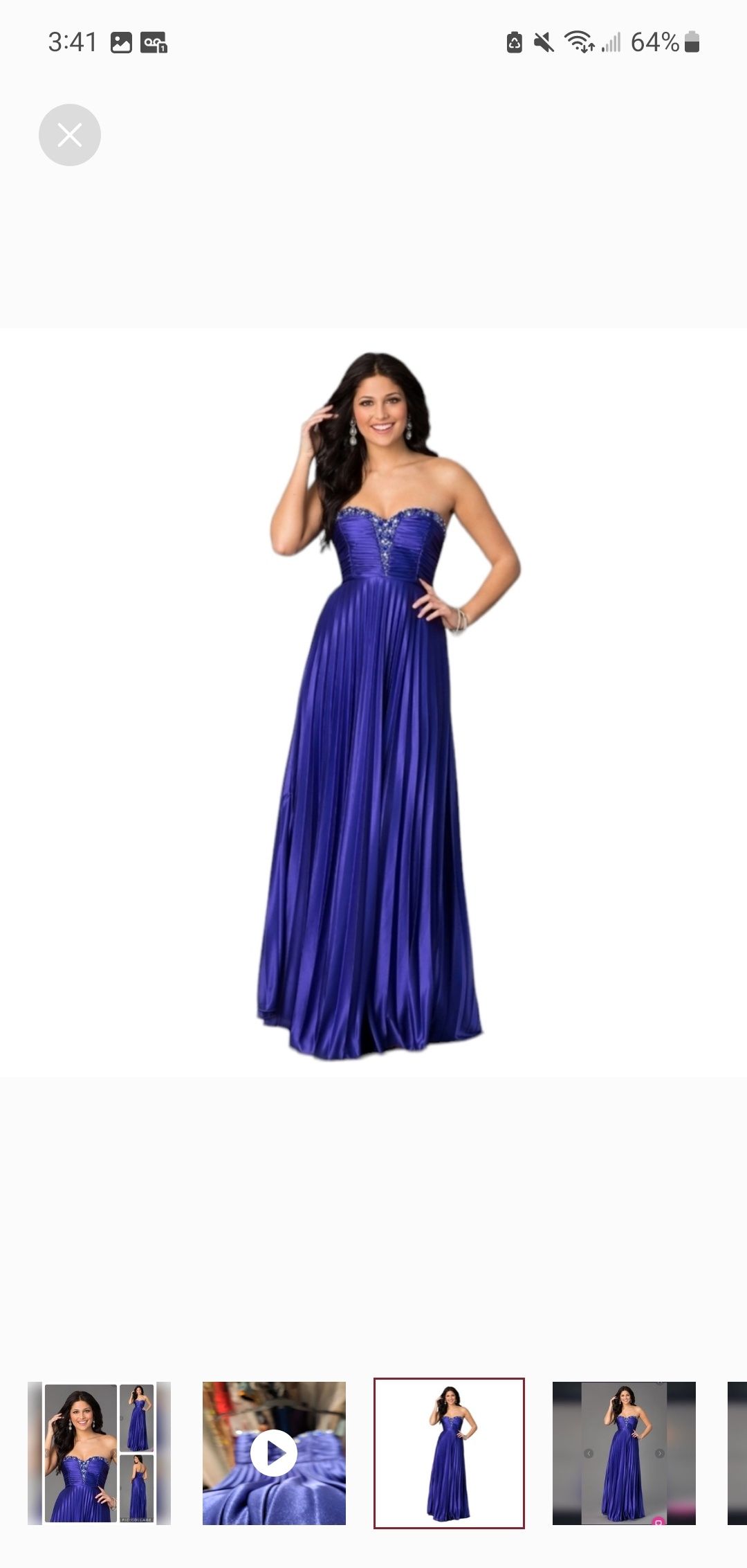 Size 2 Prom Strapless Purple Floor Length Maxi on Queenly