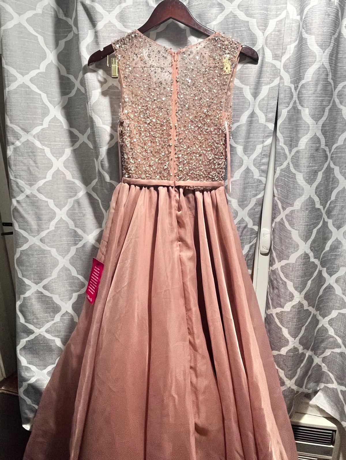 Size 0 Pageant Nude Ball Gown on Queenly