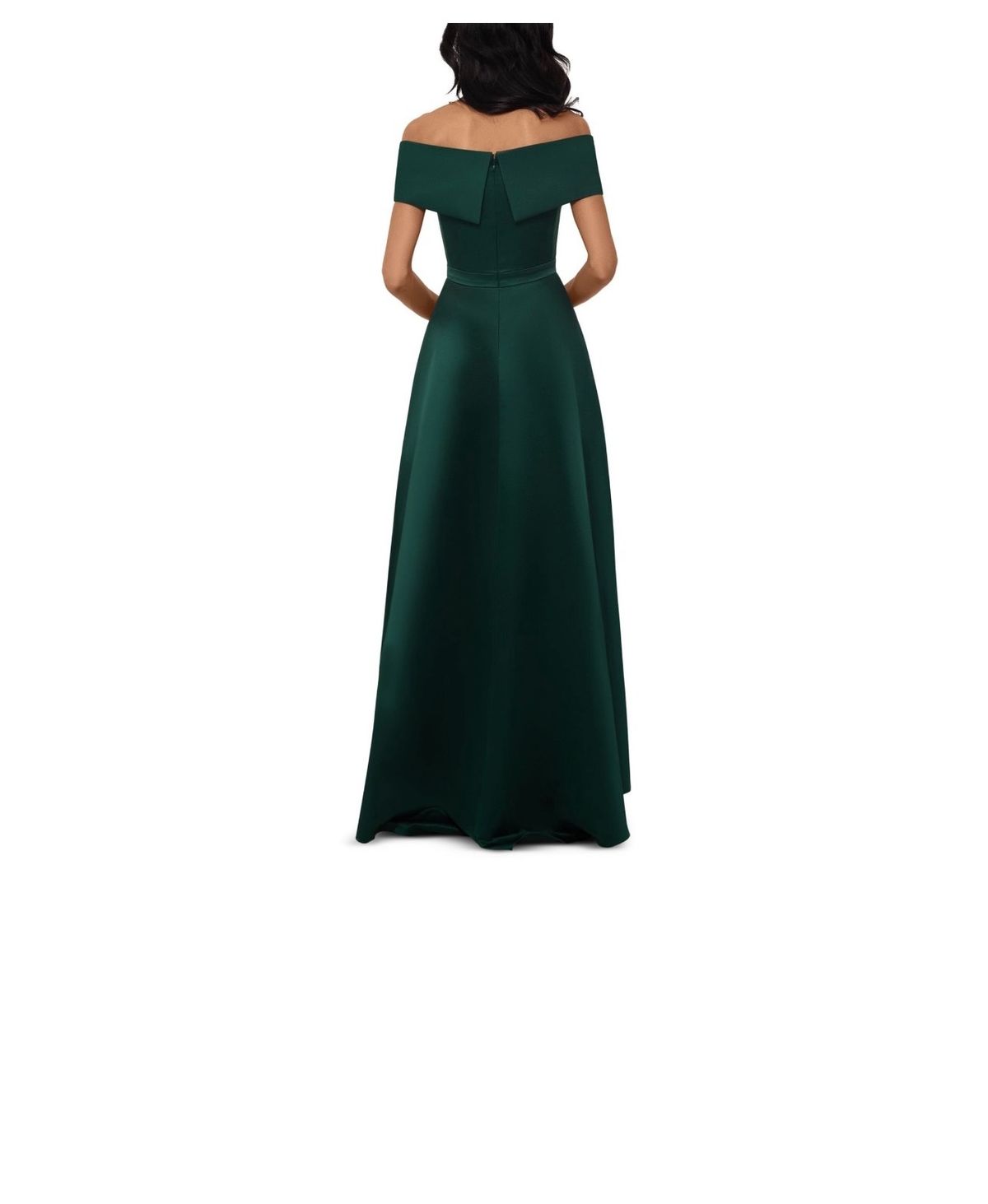 Xscape Size 8 Prom Off The Shoulder Emerald Green Ball Gown on Queenly