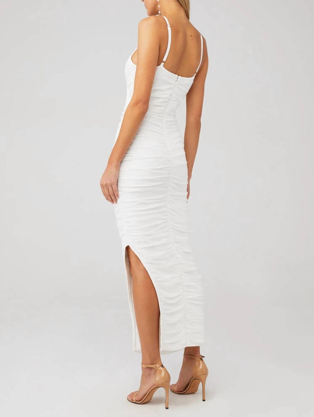 Style 1-1567077477-3855 ELLIATT Size XS Sheer White Side Slit Dress on Queenly