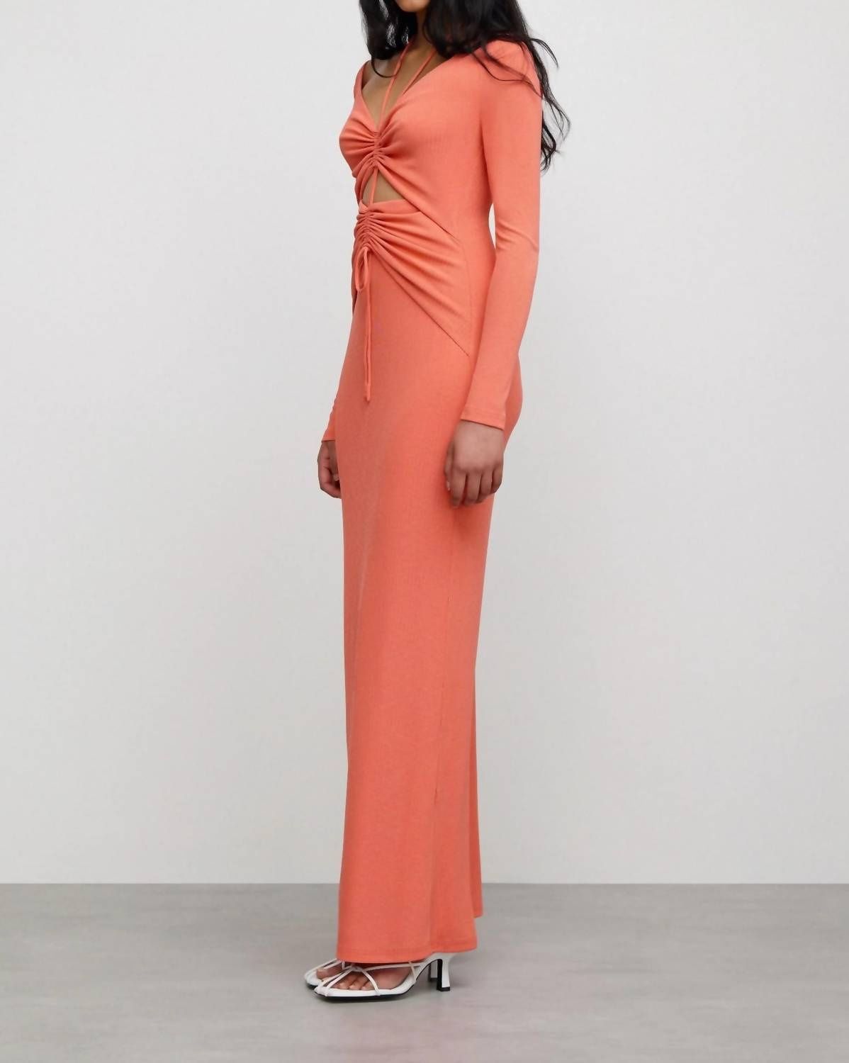 Style 1-1626590471-1498 SIGNIFICANT OTHER Size 4 Long Sleeve Pink Floor Length Maxi on Queenly