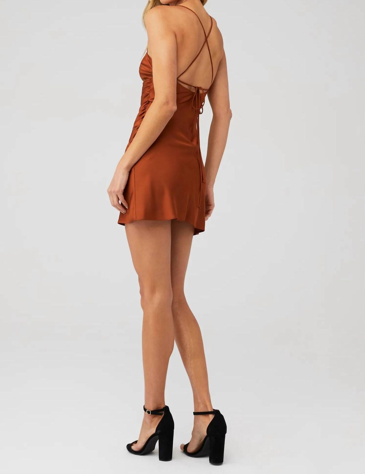 Style 1-3102708751-2696 line and dot Size L Orange Cocktail Dress on Queenly