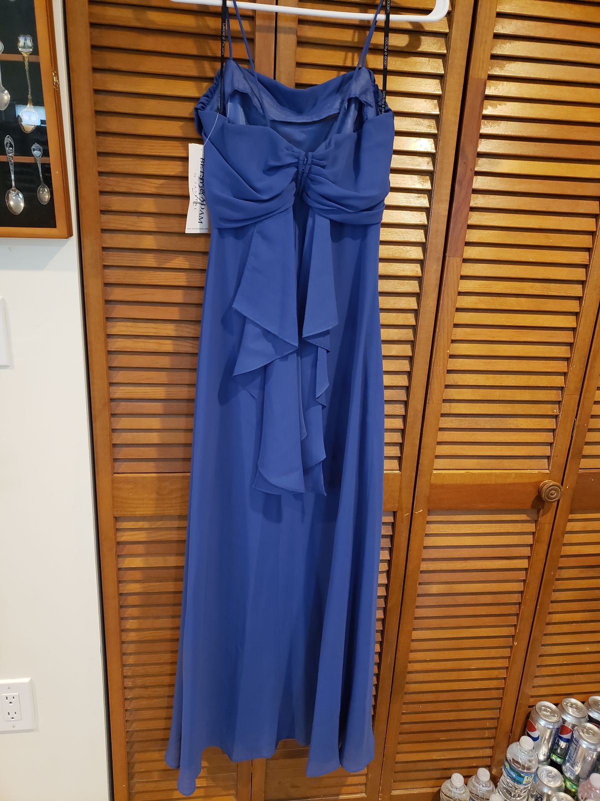 Betsy and Adam Size 6 Blue Ball Gown on Queenly