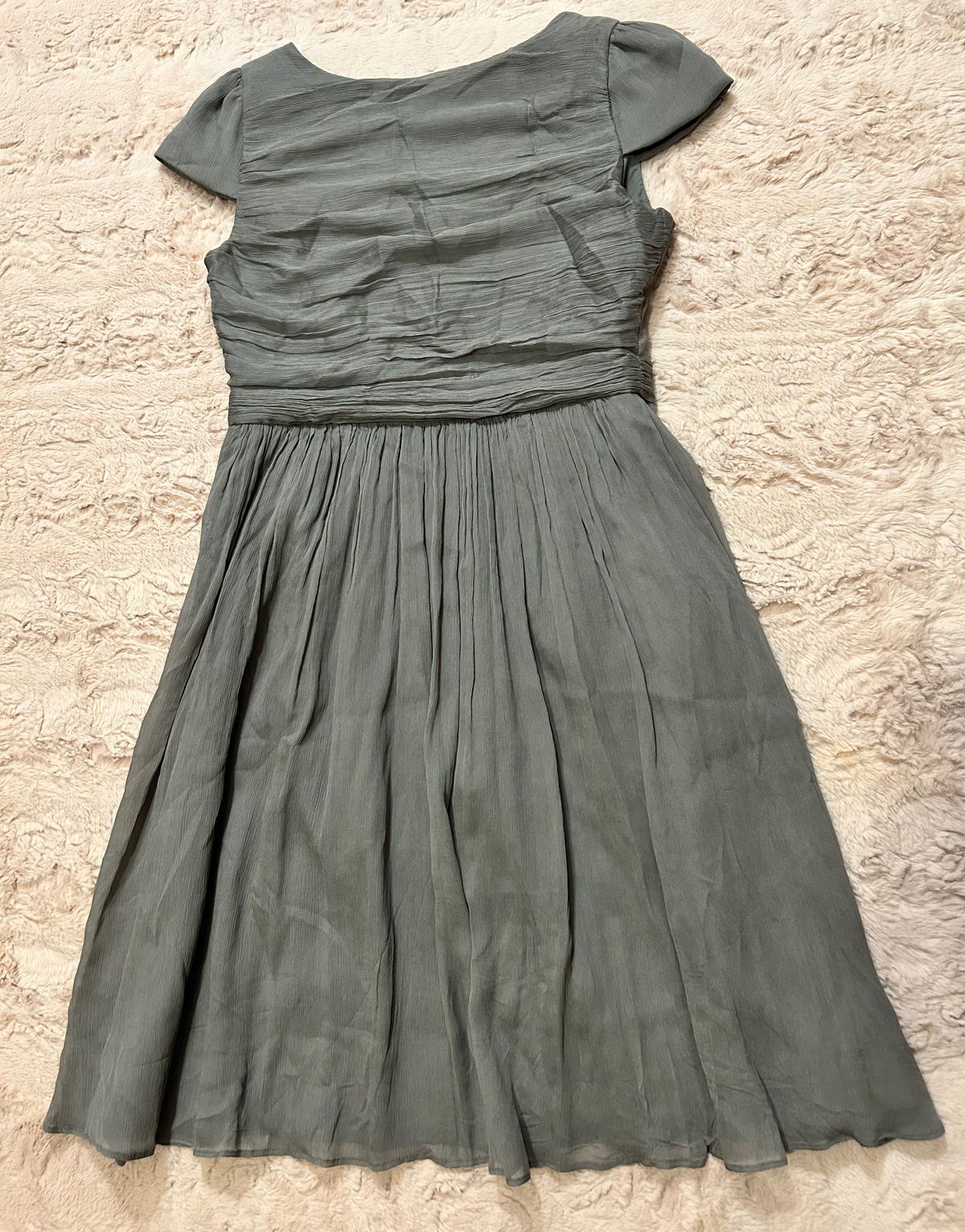 J.Crew Size 8 Wedding Guest Gray A-line Dress on Queenly