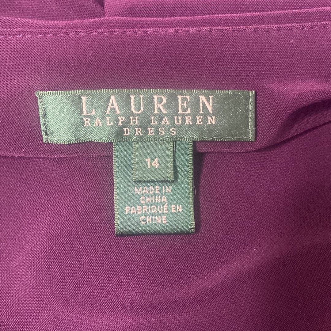 Ralph Lauren Size 14 Homecoming Cap Sleeve Purple Cocktail Dress on Queenly