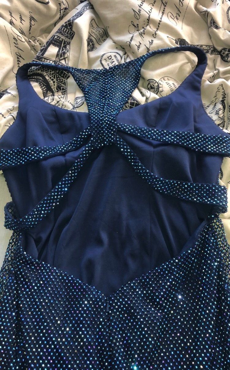 Alyce Paris Size 10 Homecoming Blue Cocktail Dress on Queenly