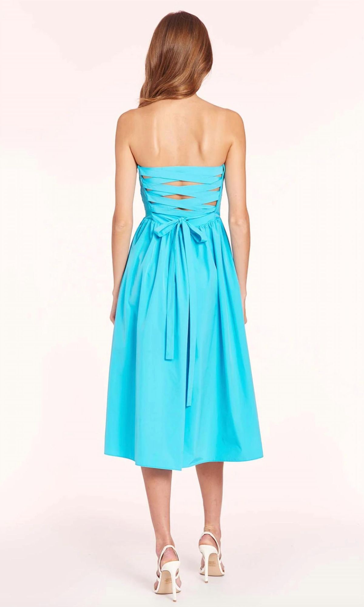 Style 1-2555033463-3905 Amanda Uprichard Size XS Wedding Guest Strapless Blue Cocktail Dress on Queenly