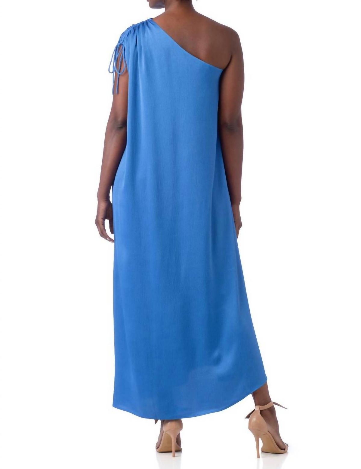 Style 1-4089569502-3855 Crosby by Mollie Burch Size XS One Shoulder Blue Floor Length Maxi on Queenly