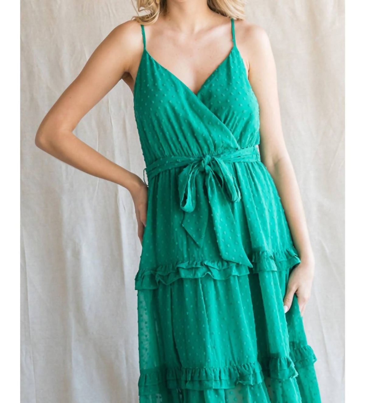 Style 1-4092119378-2791 Jodifl Size L Sheer Emerald Green Cocktail Dress on Queenly