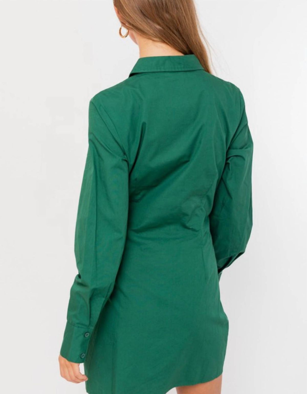 Style 1-921603210-2696 LE LIS Size L Long Sleeve Green Cocktail Dress on Queenly