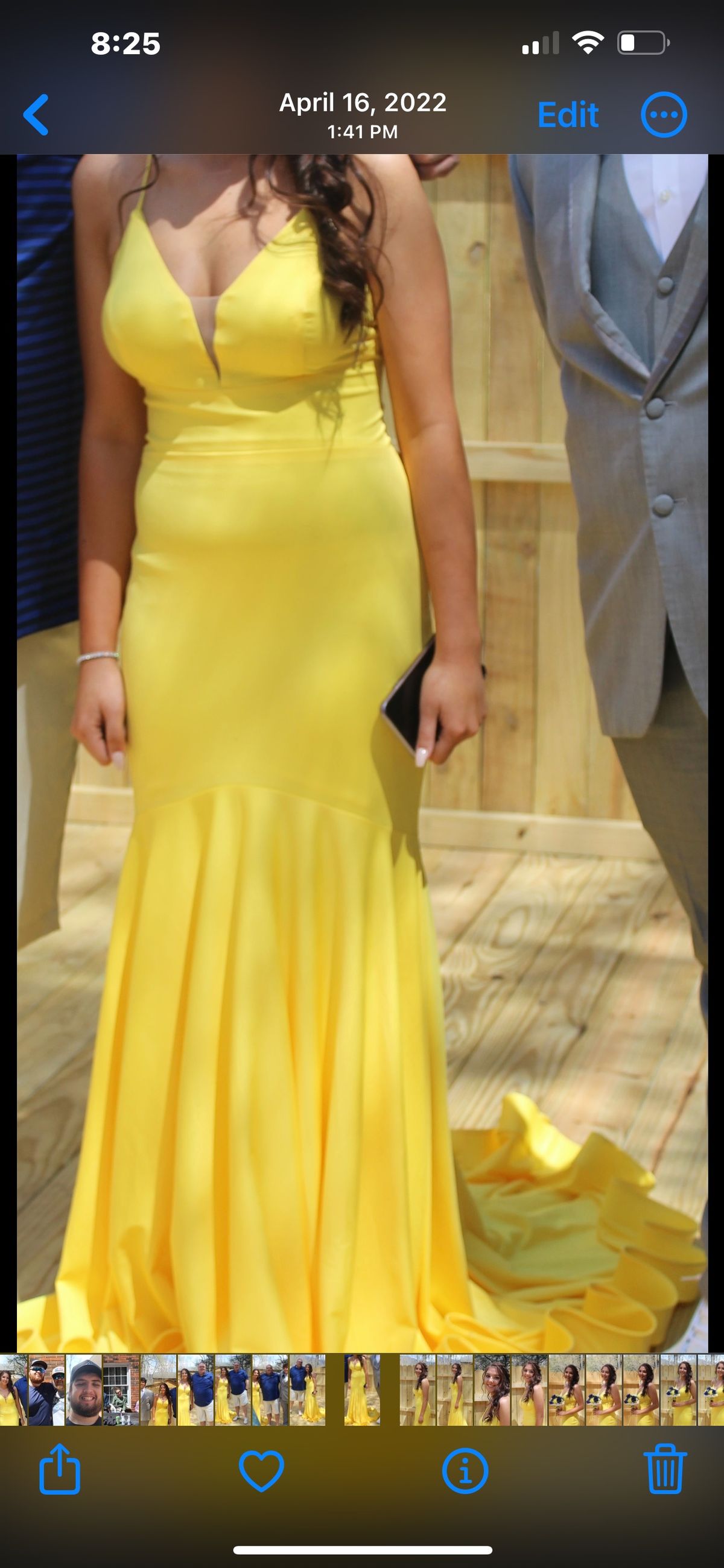 Size 2 Prom Plunge Yellow Floor Length Maxi on Queenly