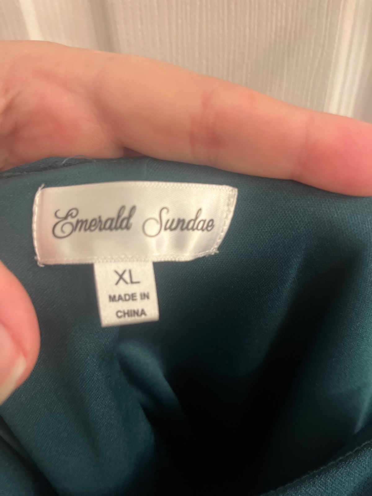 Emerald sundae Size XL Homecoming Strapless Emerald Green Cocktail Dress on Queenly