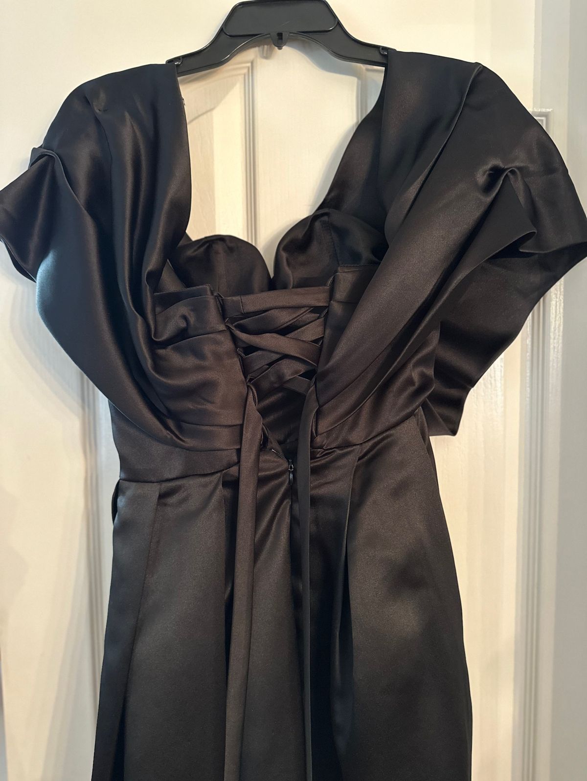 Size S Plunge Black Ball Gown on Queenly