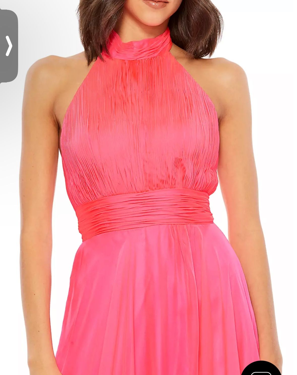 Style 67816 Mac Duggal Size 12 Prom Halter Hot Pink A-line Dress on Queenly