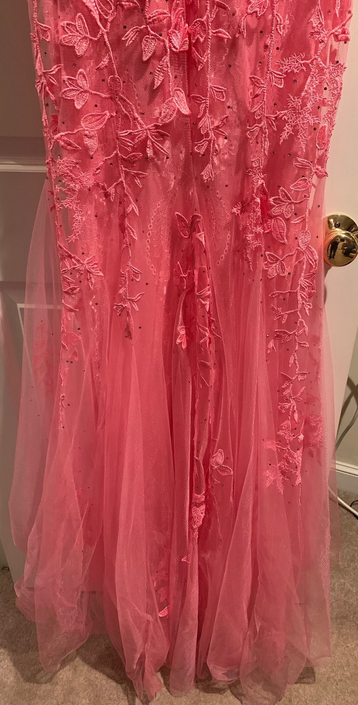 Amelia Couture Size 6 Prom Strapless Pink Mermaid Dress on Queenly