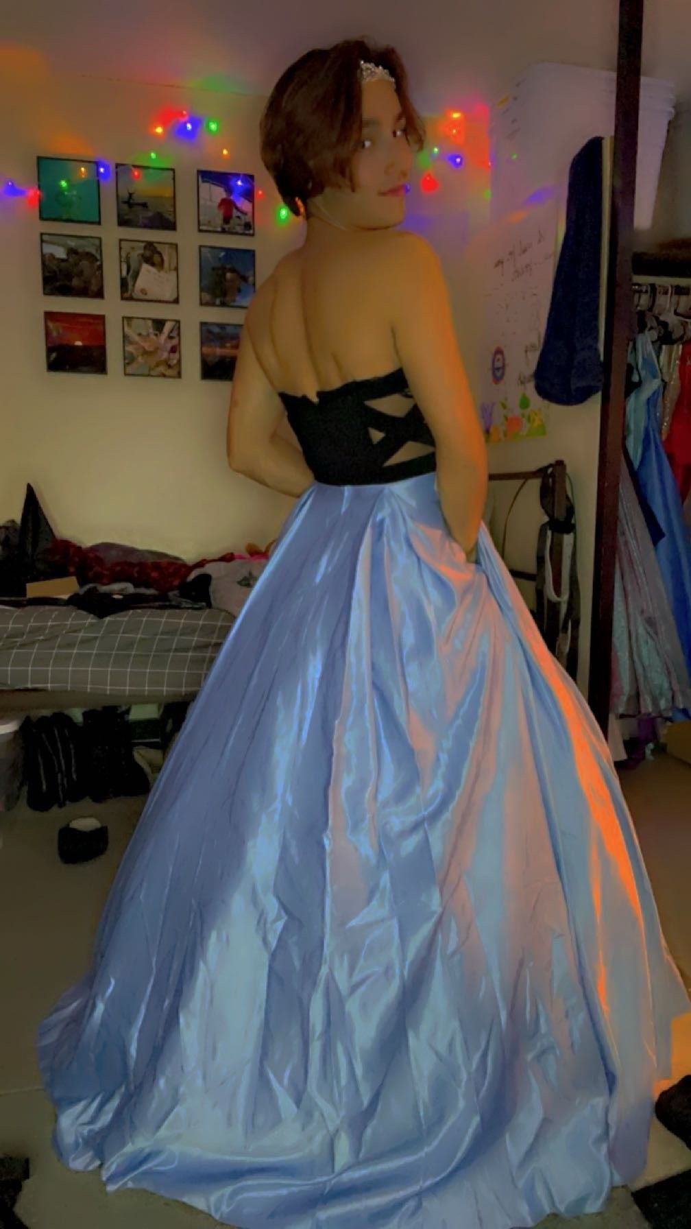 Windsor Size 6 Prom Strapless Multicolor Ball Gown on Queenly