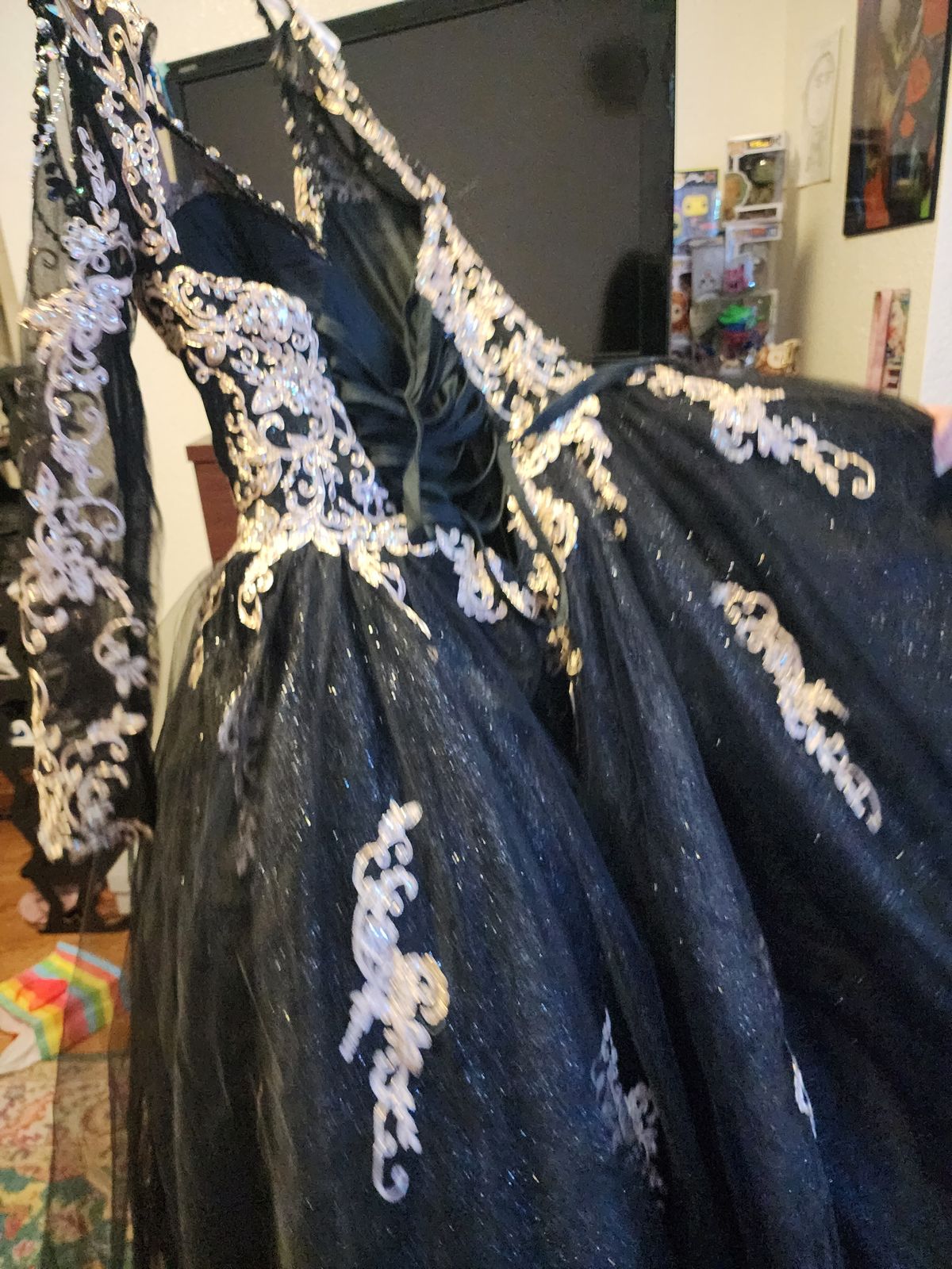 Size 2 Black Ball Gown on Queenly