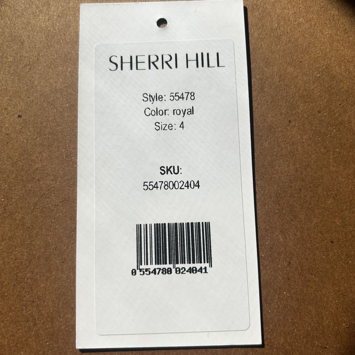 Style 55478 Sherri Hill Size 4 Royal Blue Side Slit Dress on Queenly