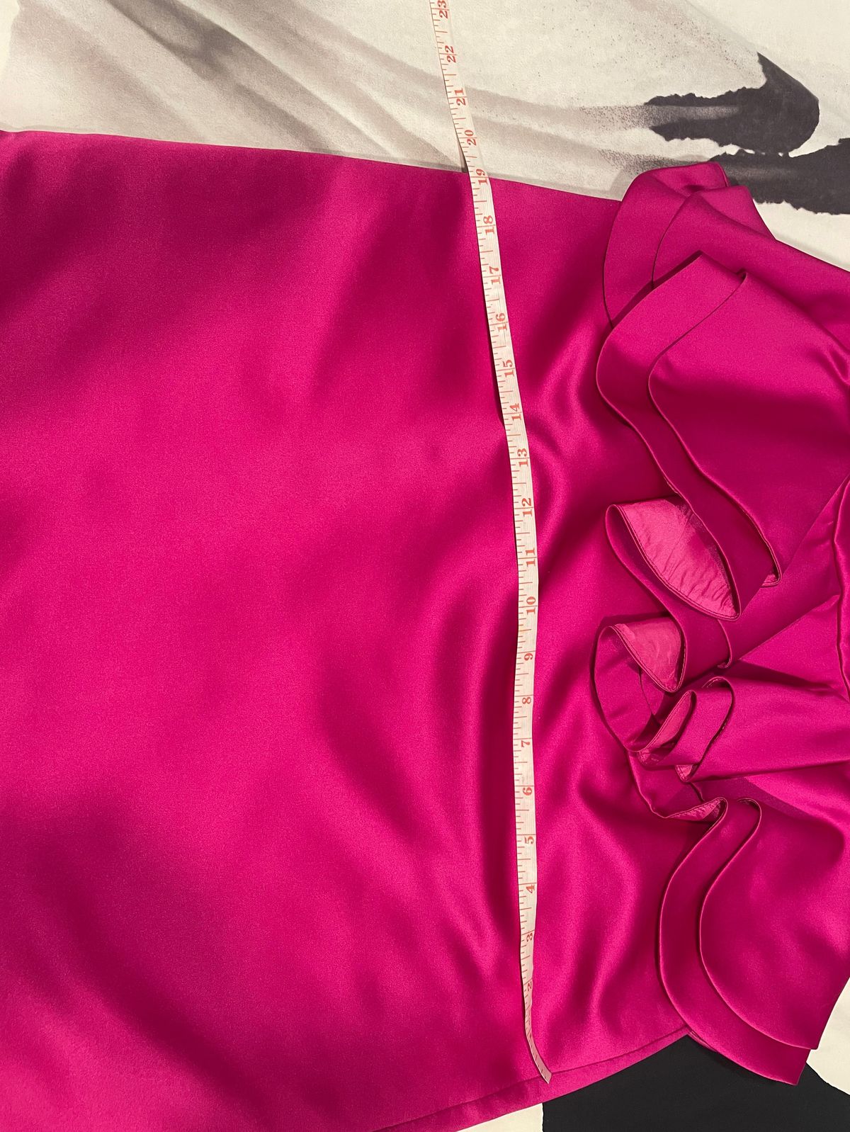 Ashley Lauren Size 8 Homecoming Plunge Satin Hot Pink A-line Dress on Queenly