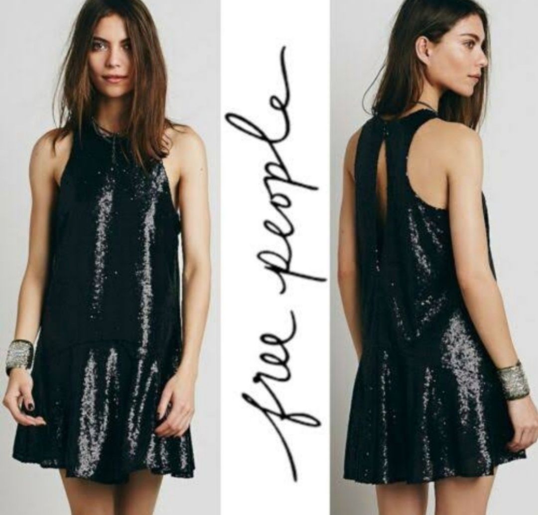 free people  Size 4 Nightclub Black Cocktail Dress on Queenly