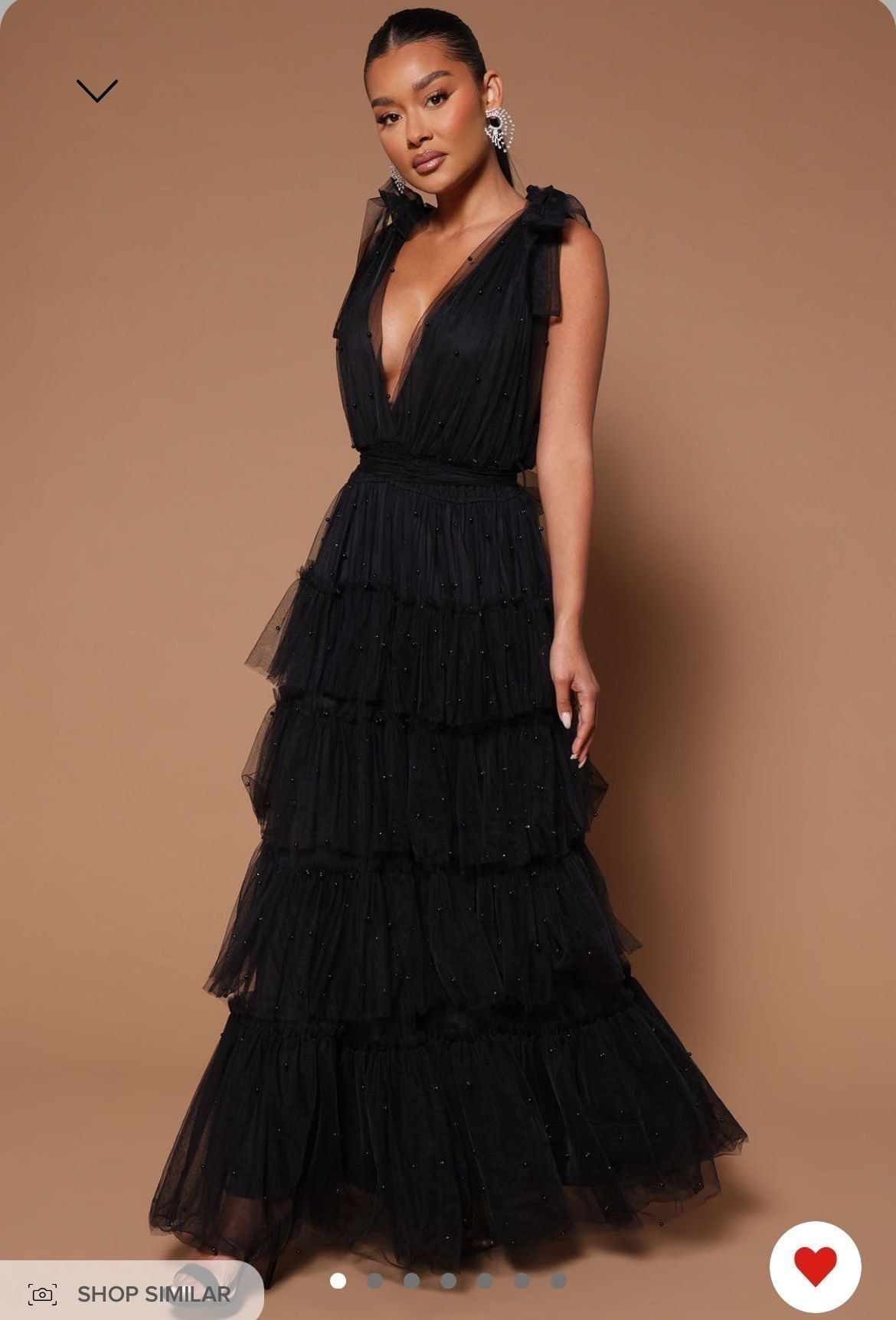 Fashion Nova Size S Prom Plunge Black Floor Length Maxi on Queenly