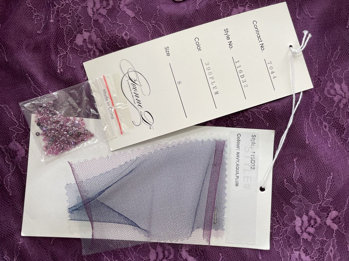 Ivonne D by Mon Cheri Size 8 Prom Lace Purple Mermaid Dress on Queenly