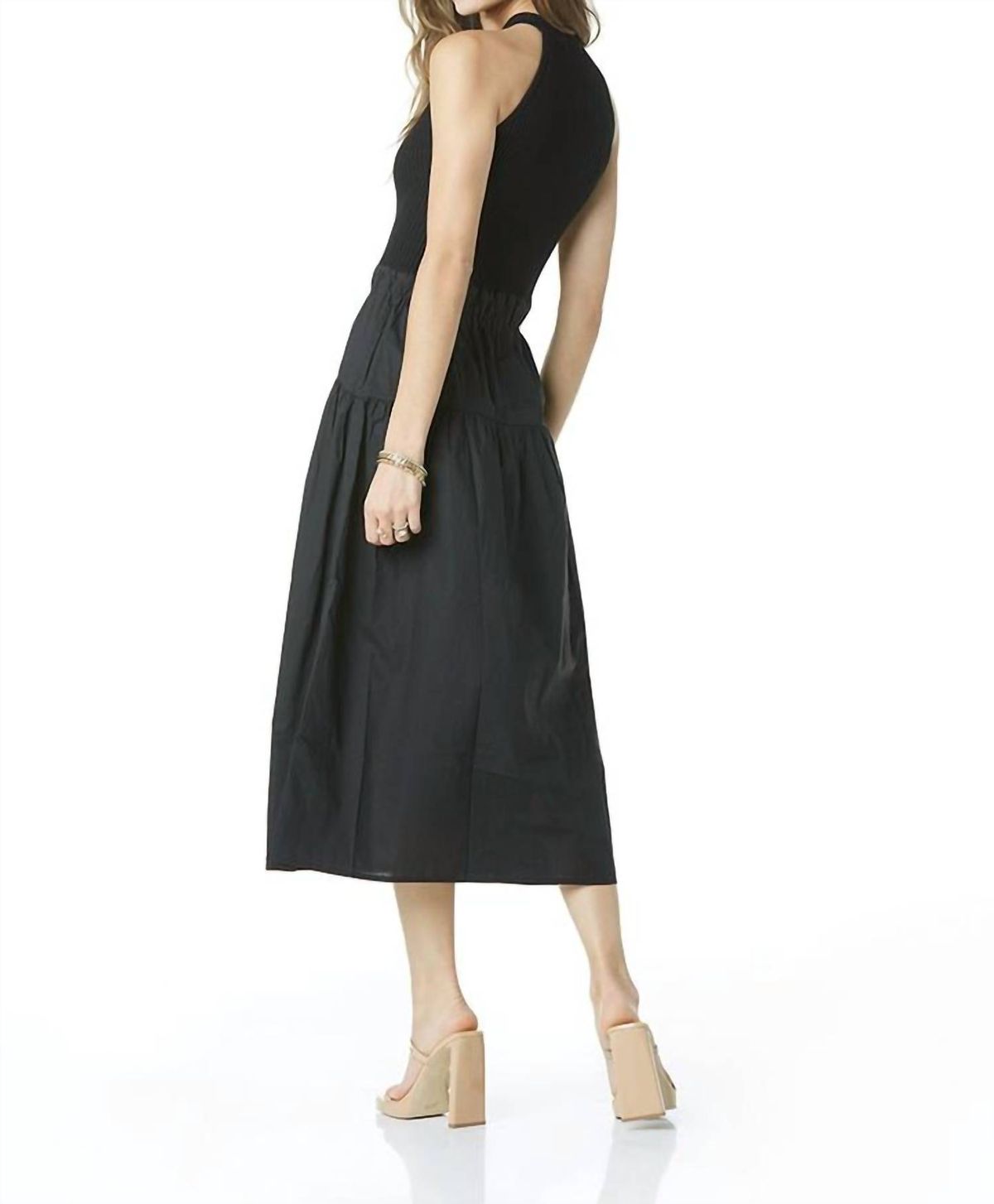 Style 1-2318739431-2791 Tart Collections Size L Halter Black Cocktail Dress on Queenly