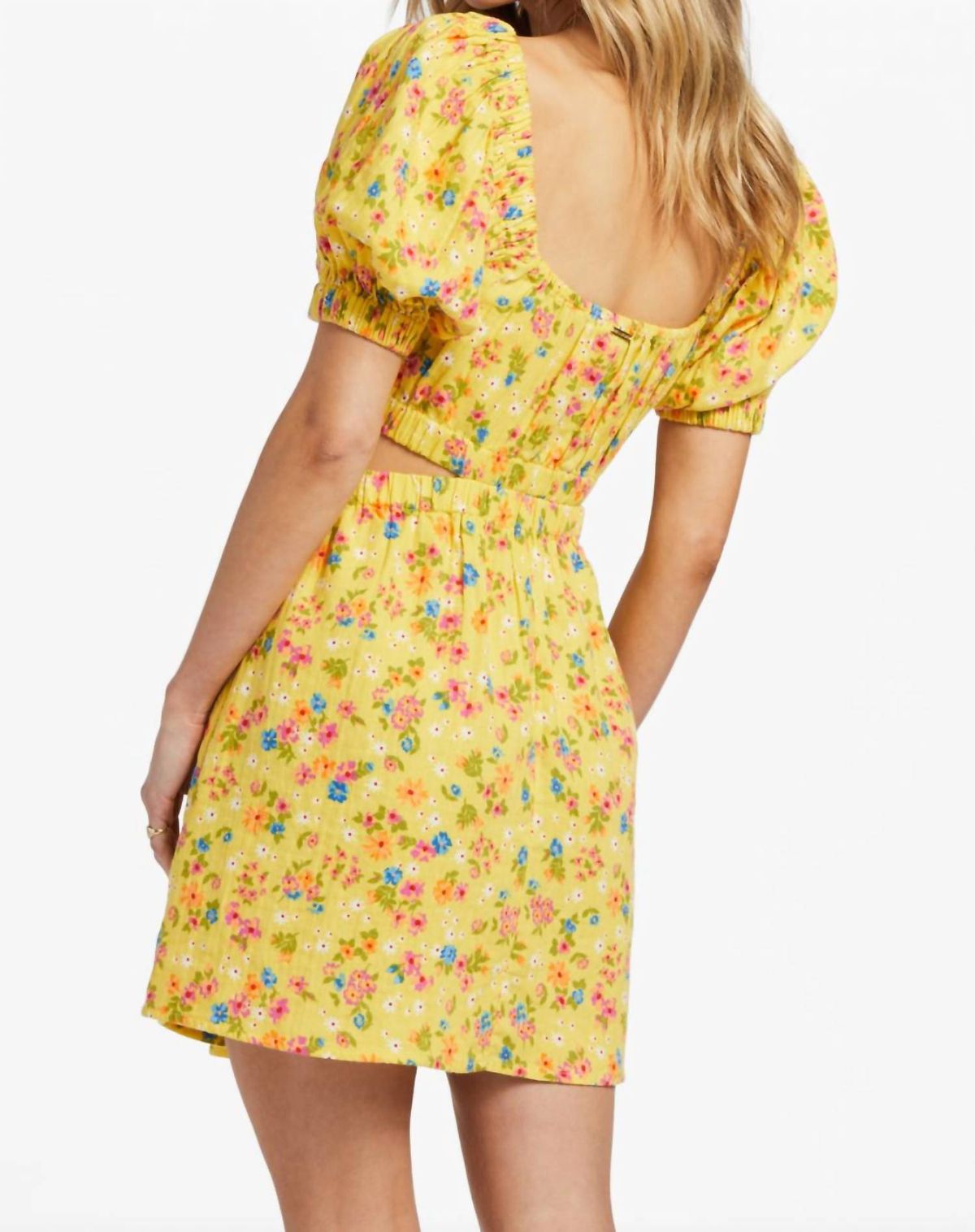 Style 1-2477376459-3900 Billabong Size XS Yellow Cocktail Dress on Queenly