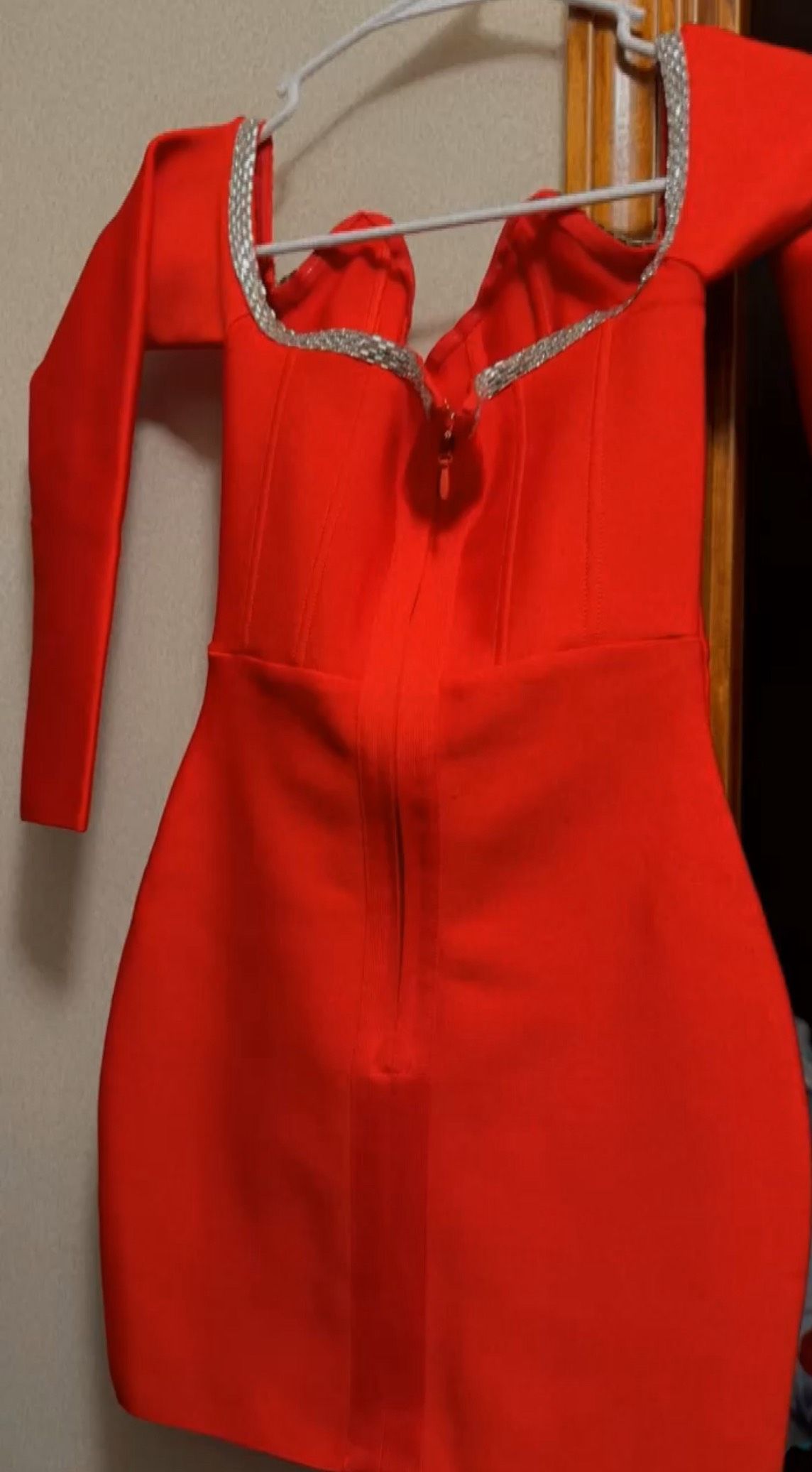 Size XS Wedding Guest Red A-line Dress on Queenly
