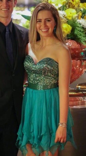 Sherri Hill Size 4 Prom Strapless Green Cocktail Dress on Queenly