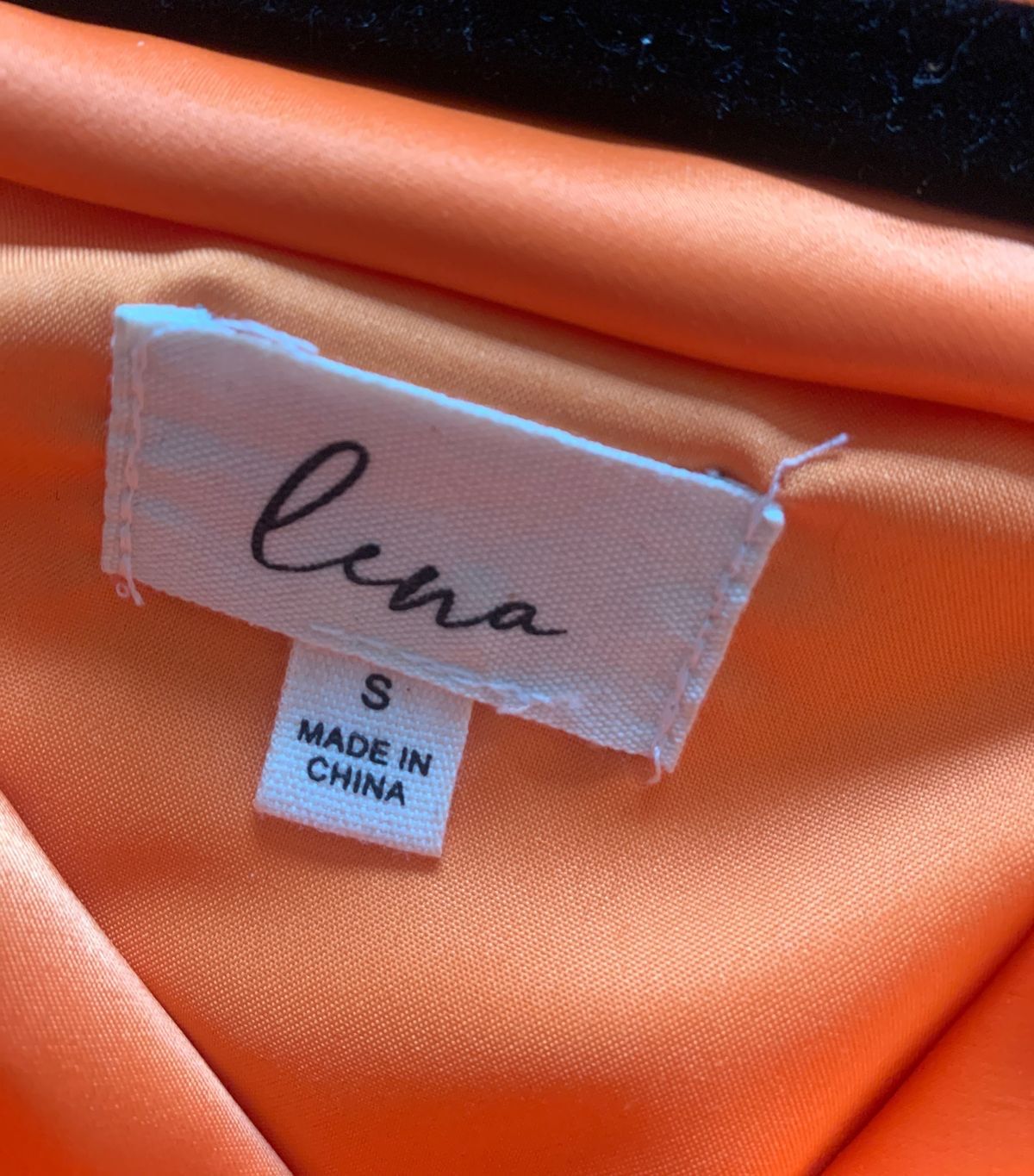 Lina Size S Wedding Guest Orange Cocktail Dress on Queenly