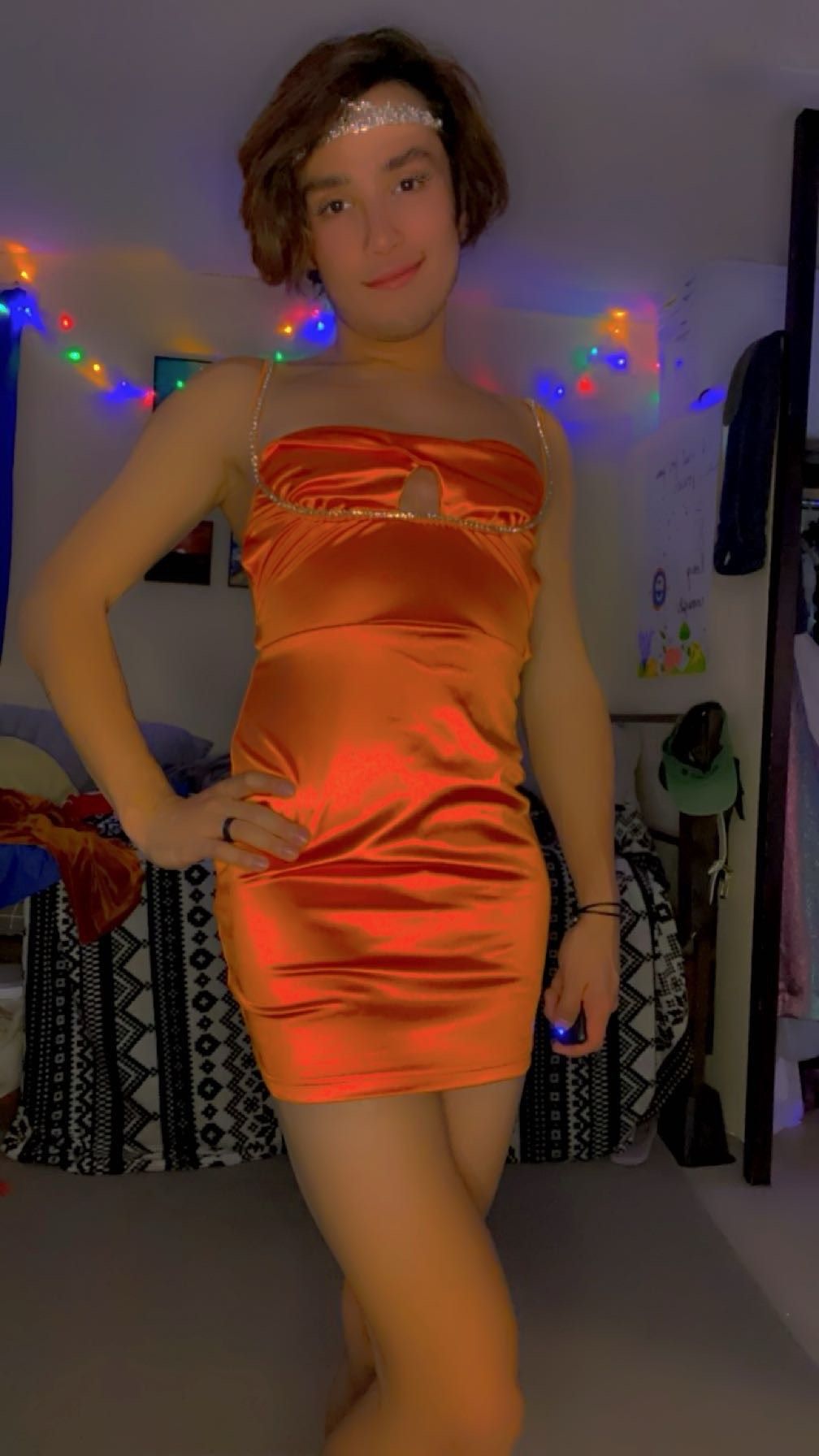 Size S Prom Orange Cocktail Dress on Queenly