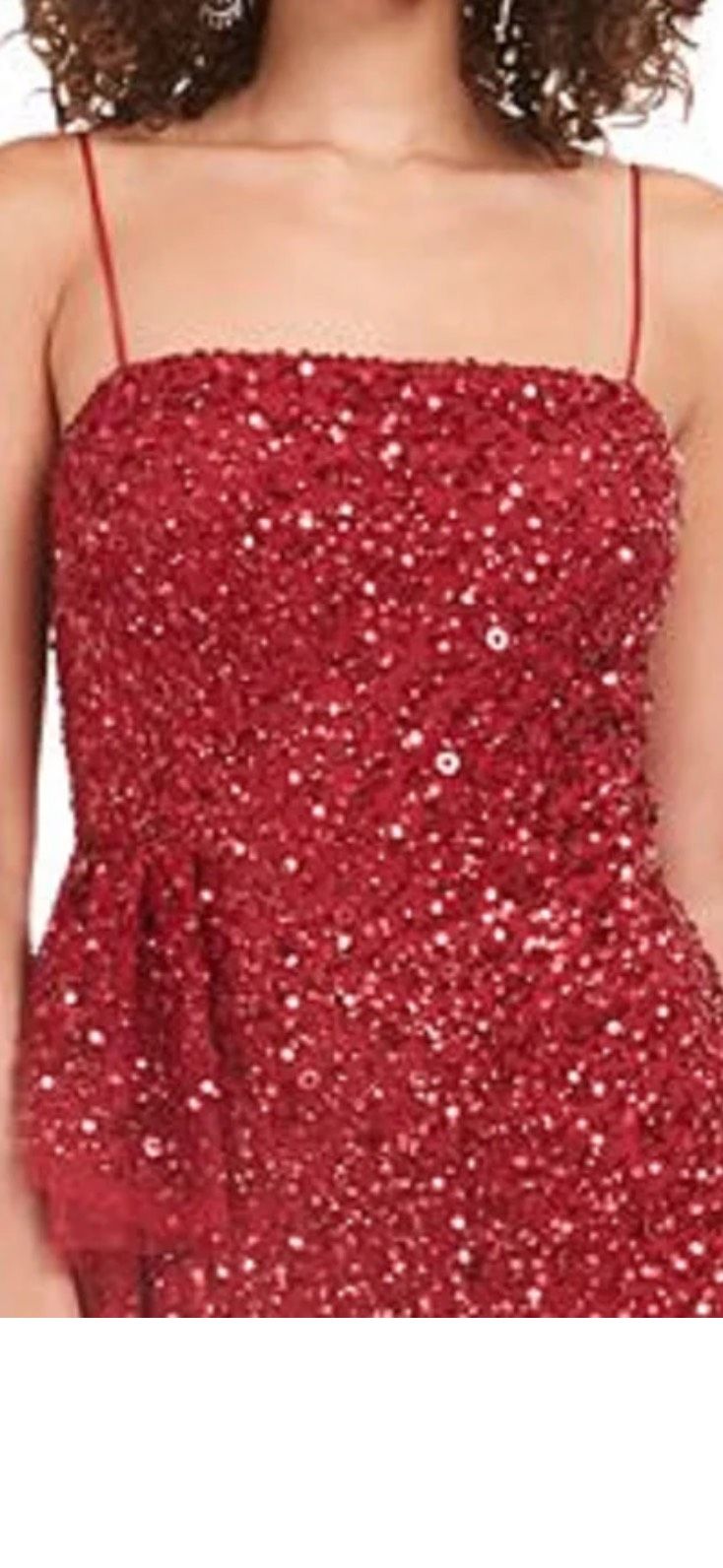 Adrianna Papell Size 4 Prom Plunge Red A-line Dress on Queenly