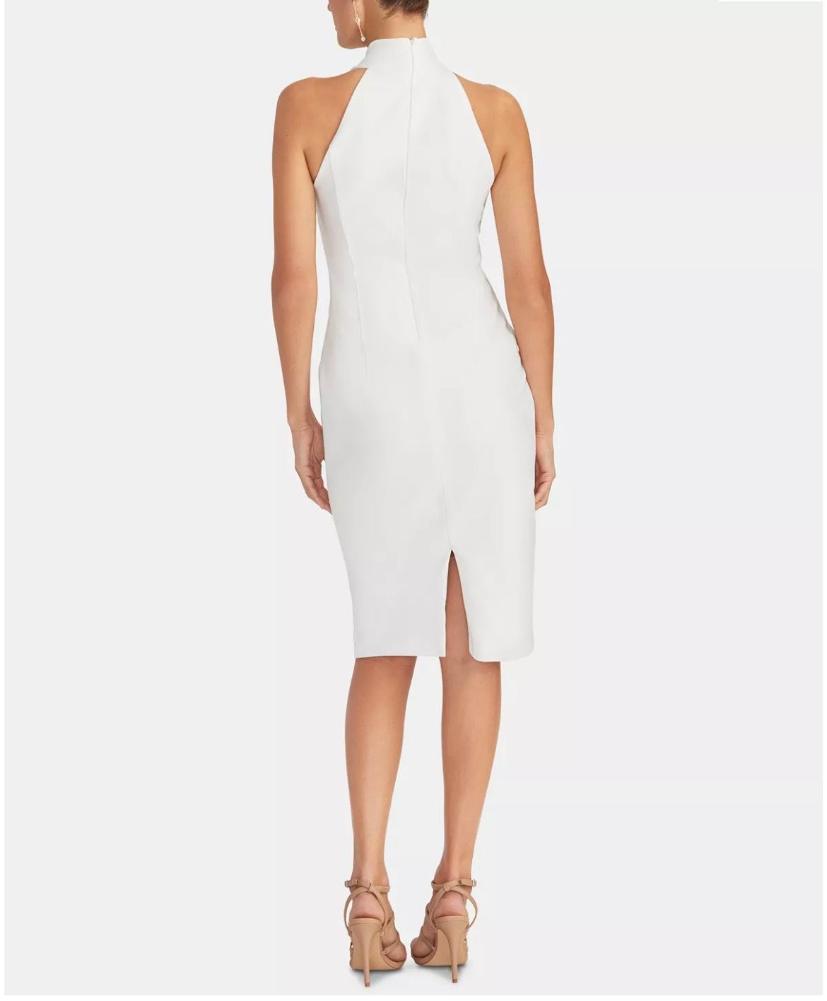 Rachel Roy Size S Halter White Cocktail Dress on Queenly