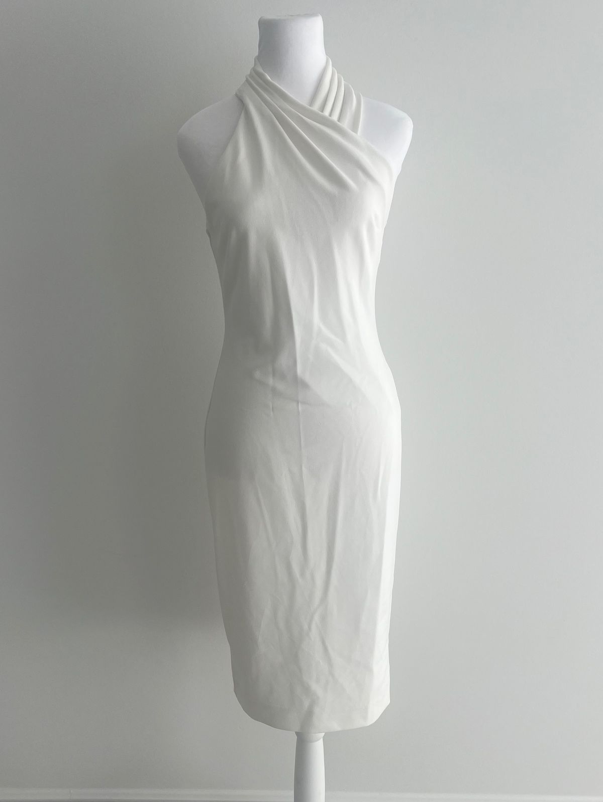 Rachel Roy Size S Halter White Cocktail Dress on Queenly