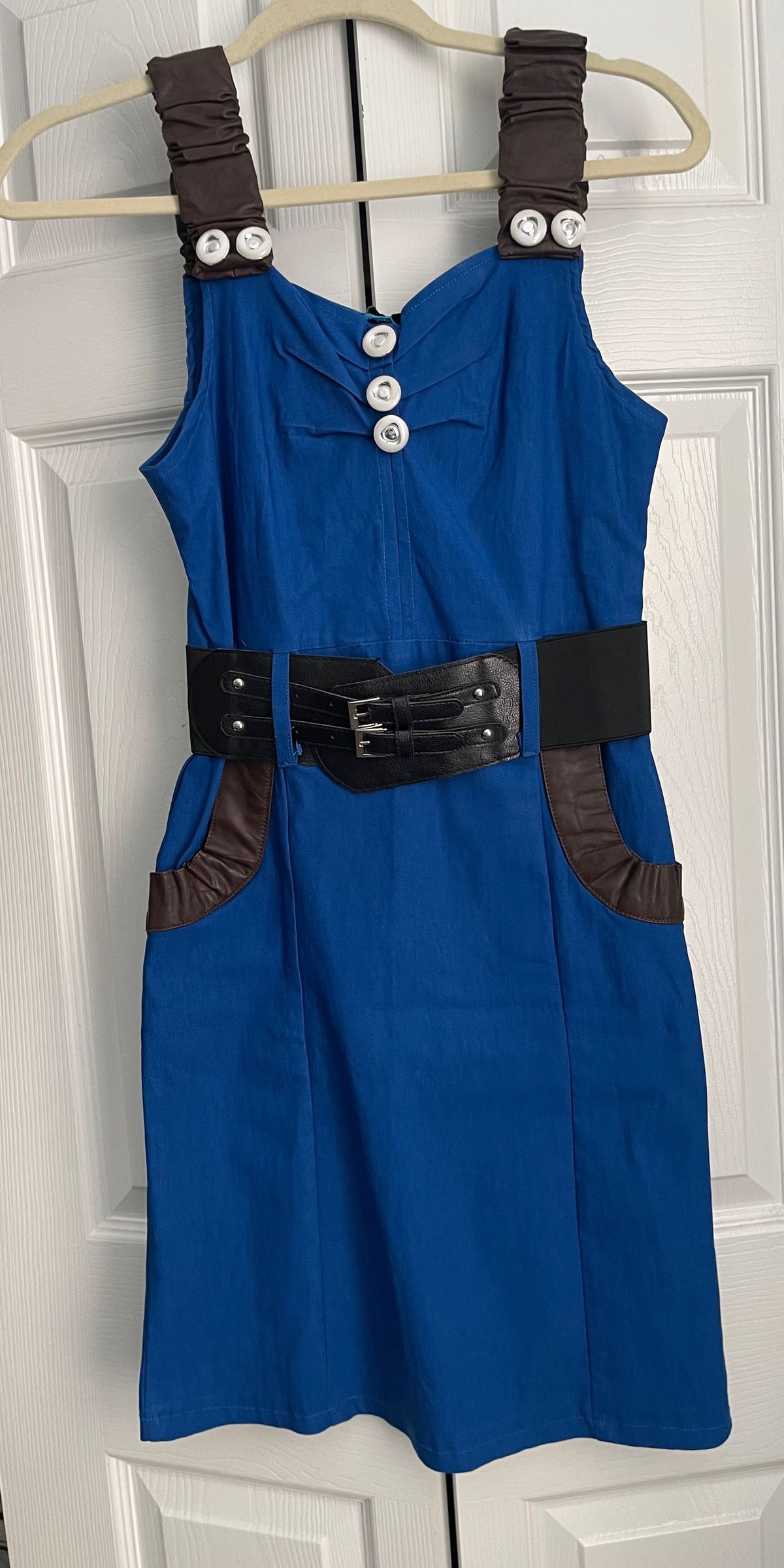 Size S Blue A-line Dress on Queenly
