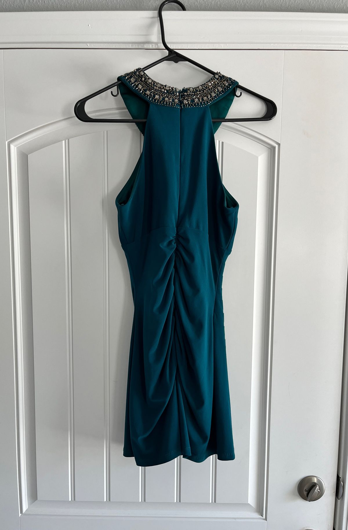 Cache Size 0 Homecoming High Neck Green Cocktail Dress on Queenly