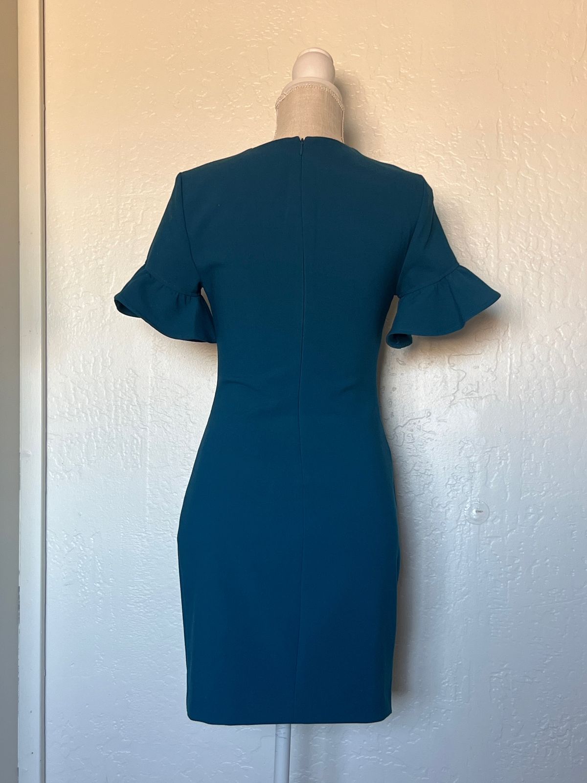 Likely Size 2 Pageant Interview Cap Sleeve Blue Cocktail Dress on Queenly