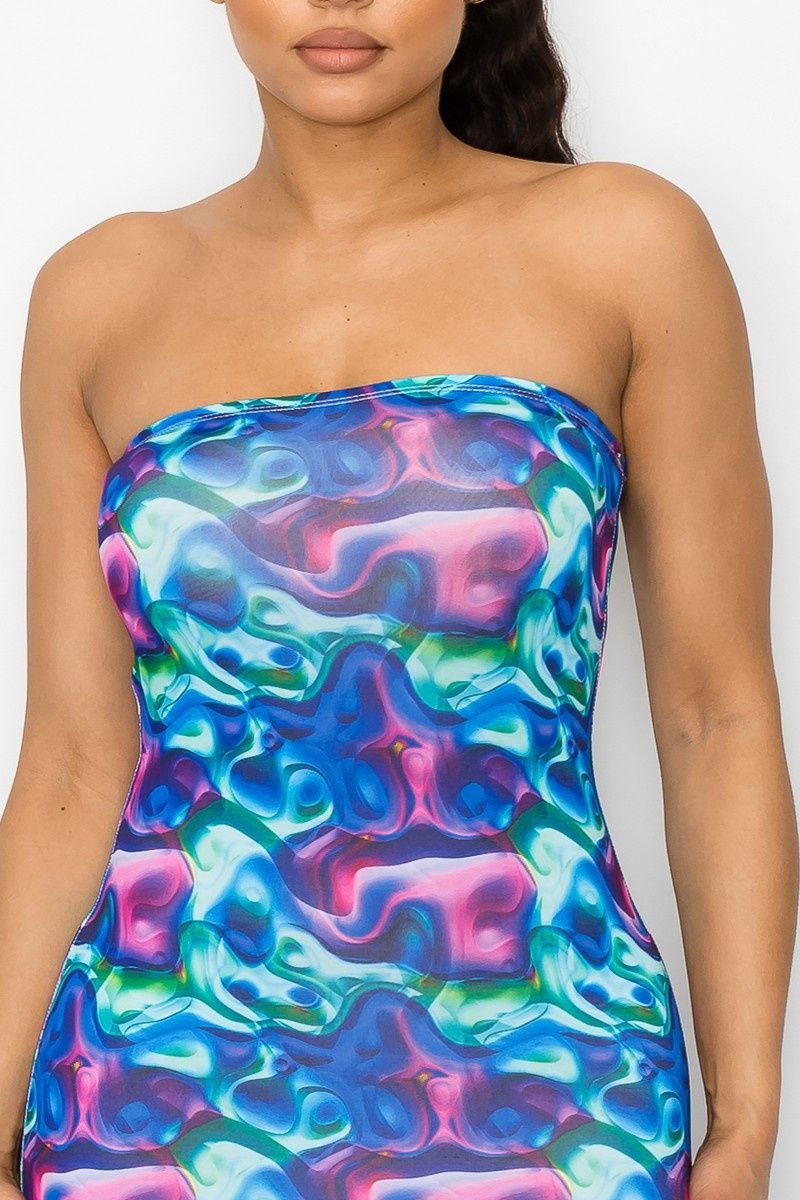 Size 12 Satin Multicolor Cocktail Dress on Queenly