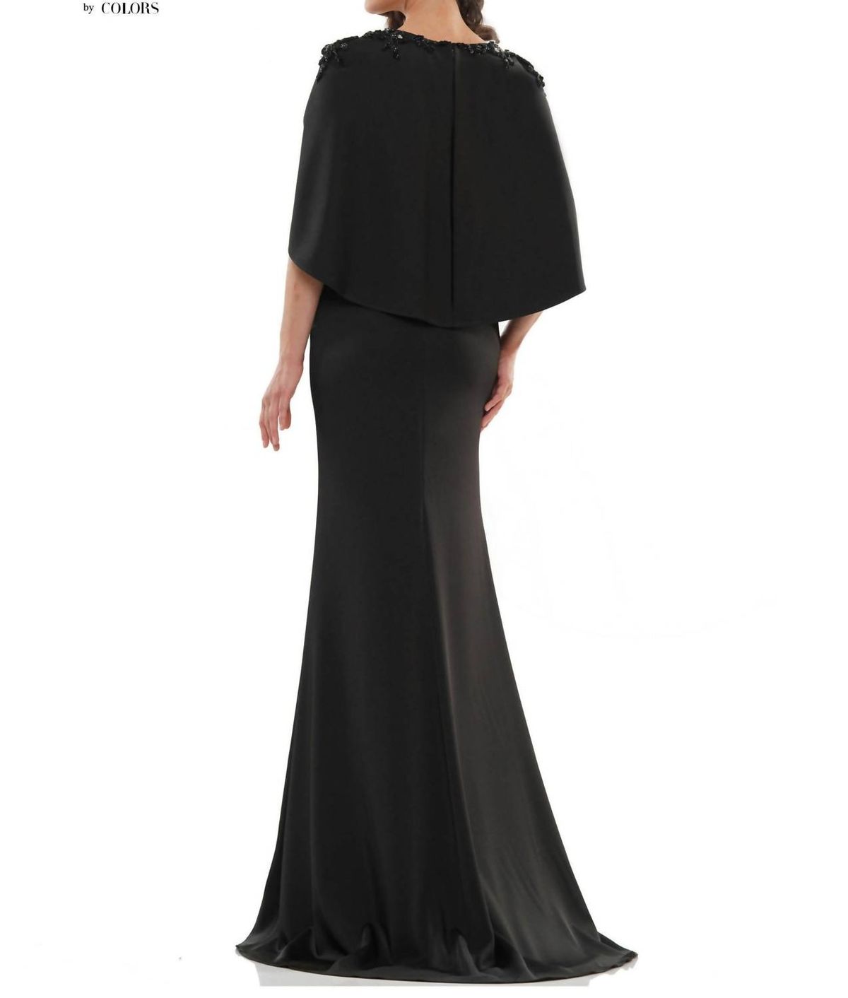 Style 1-1238102375-98 Marsoni by Colors Size 10 Wedding Guest Black Floor Length Maxi on Queenly